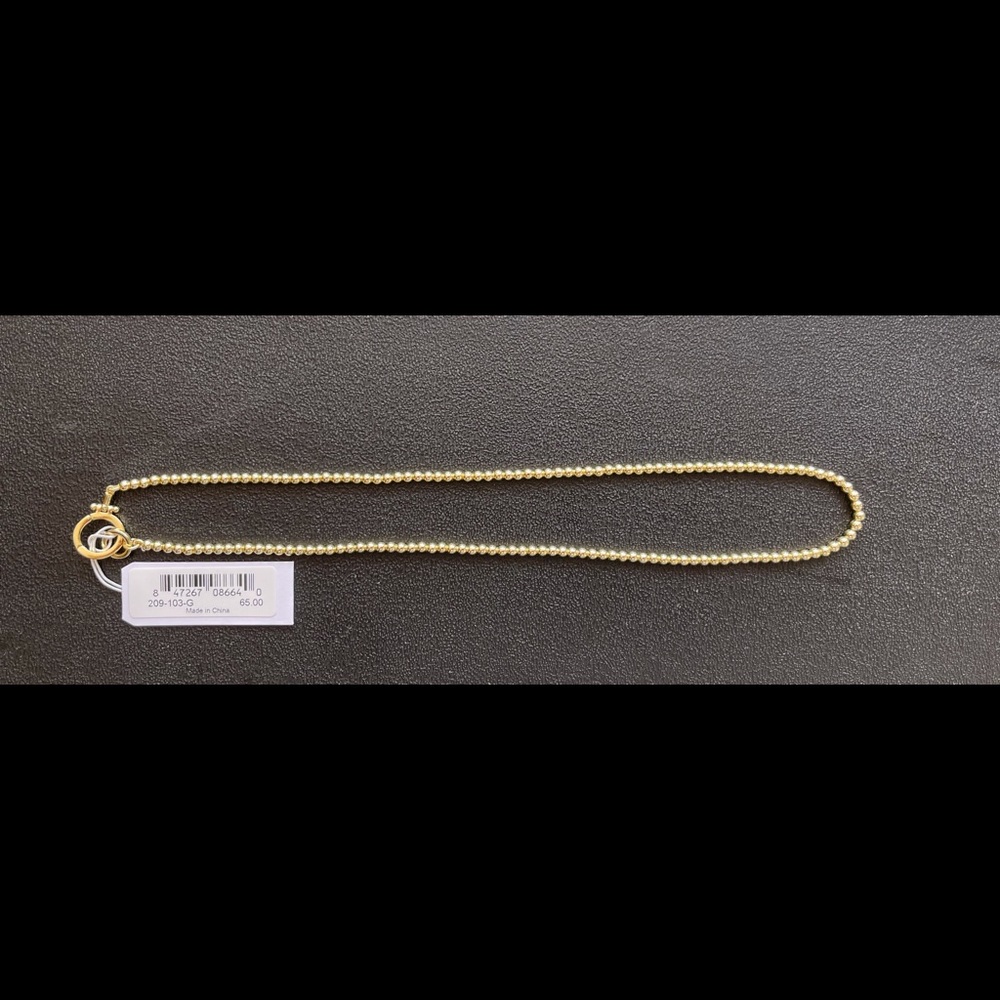 Gorjana Bead Necklace in Gold - Picture 4 of 4